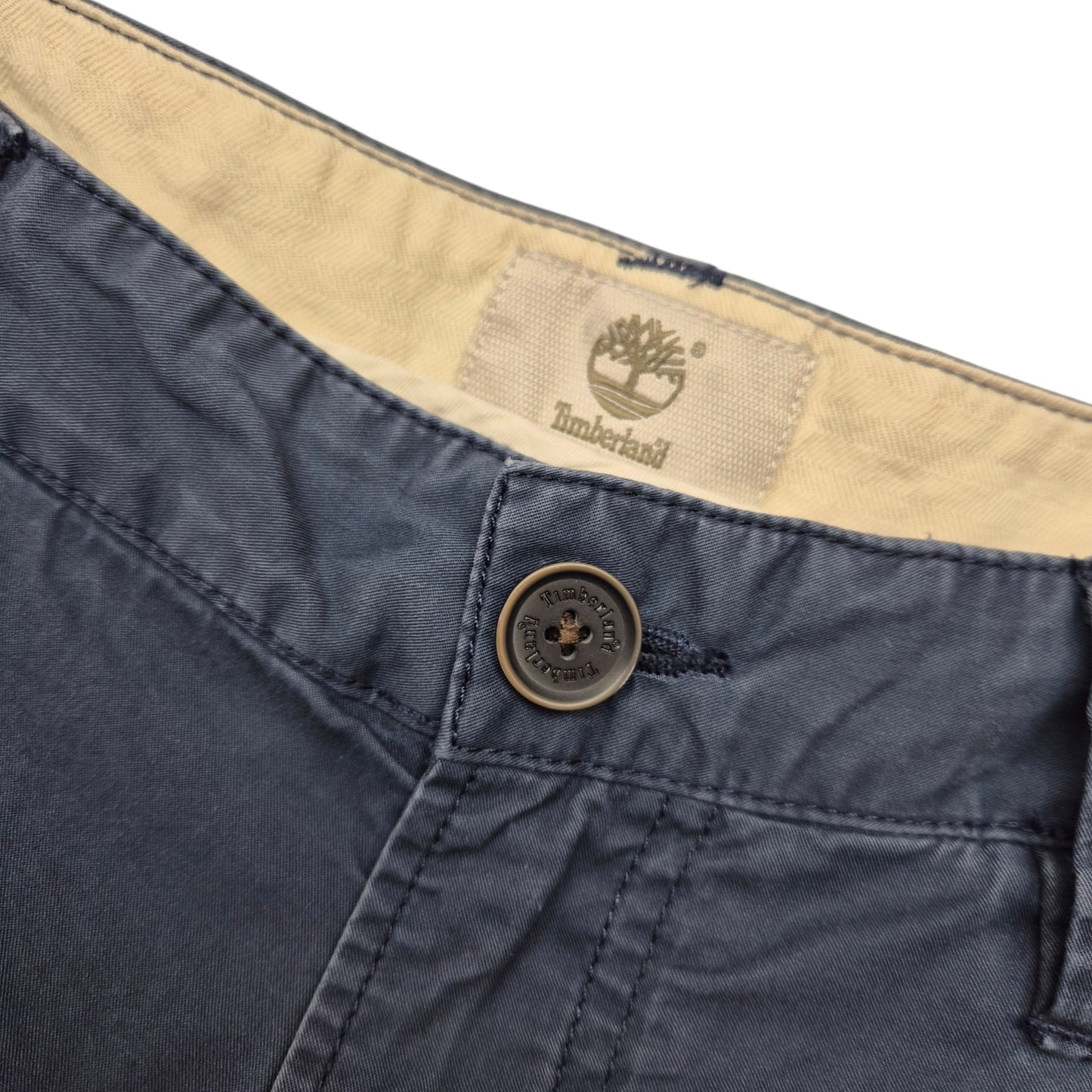 Timberland Dark Blue Slim Fit Cotton Chino Pants W40