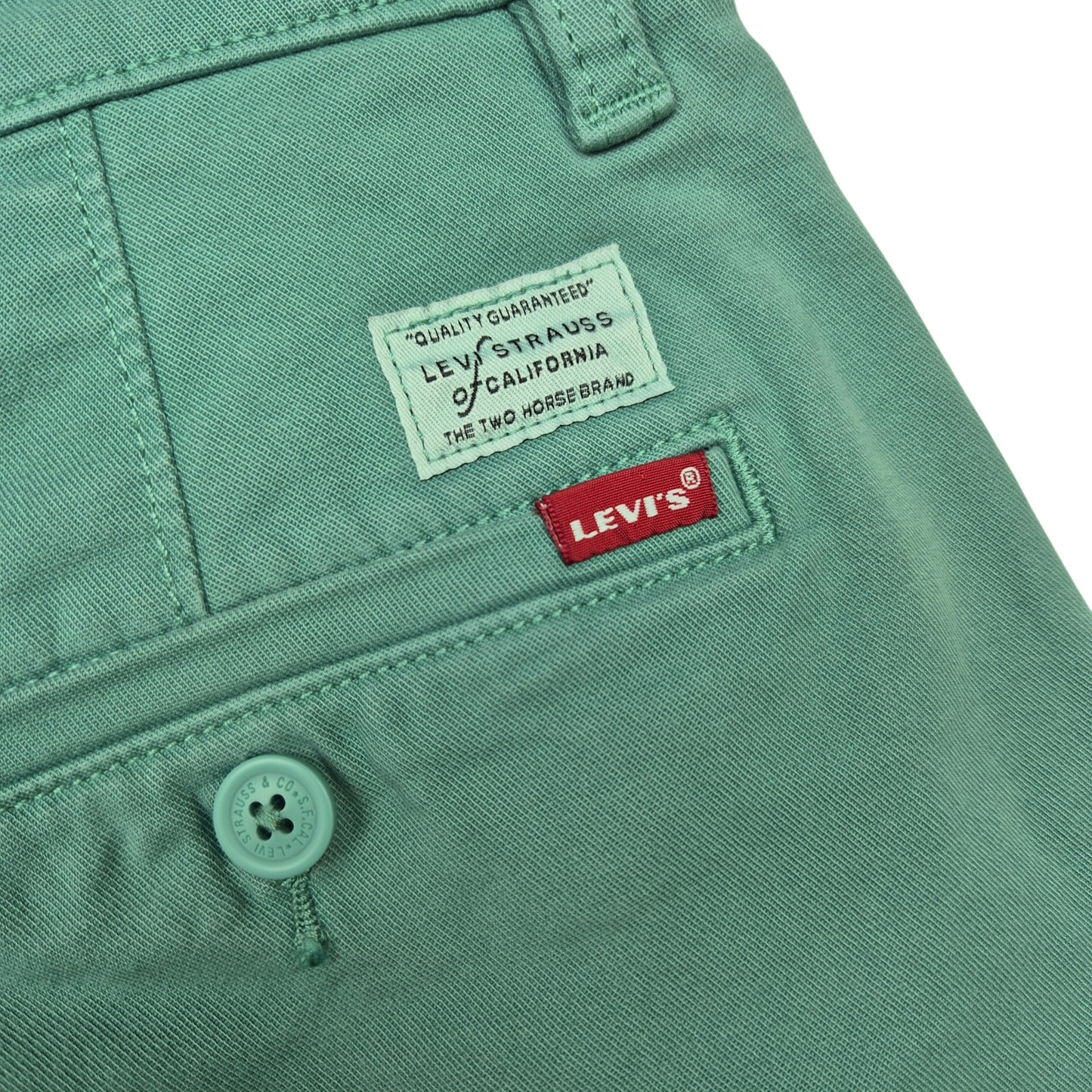 Levis Aqua Green Slim Chino Pants W32