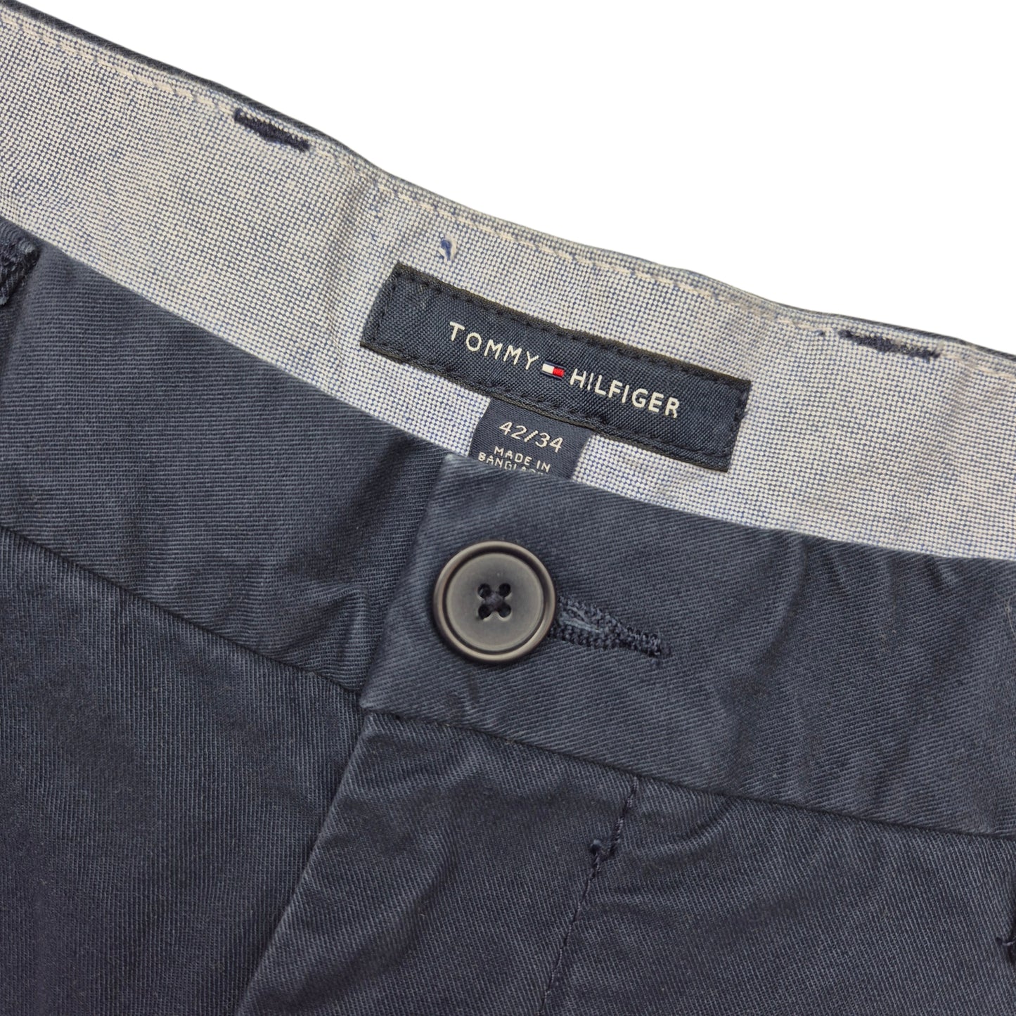 Tommy Hilfiger Dark Blue Cotton Chino Pants W42