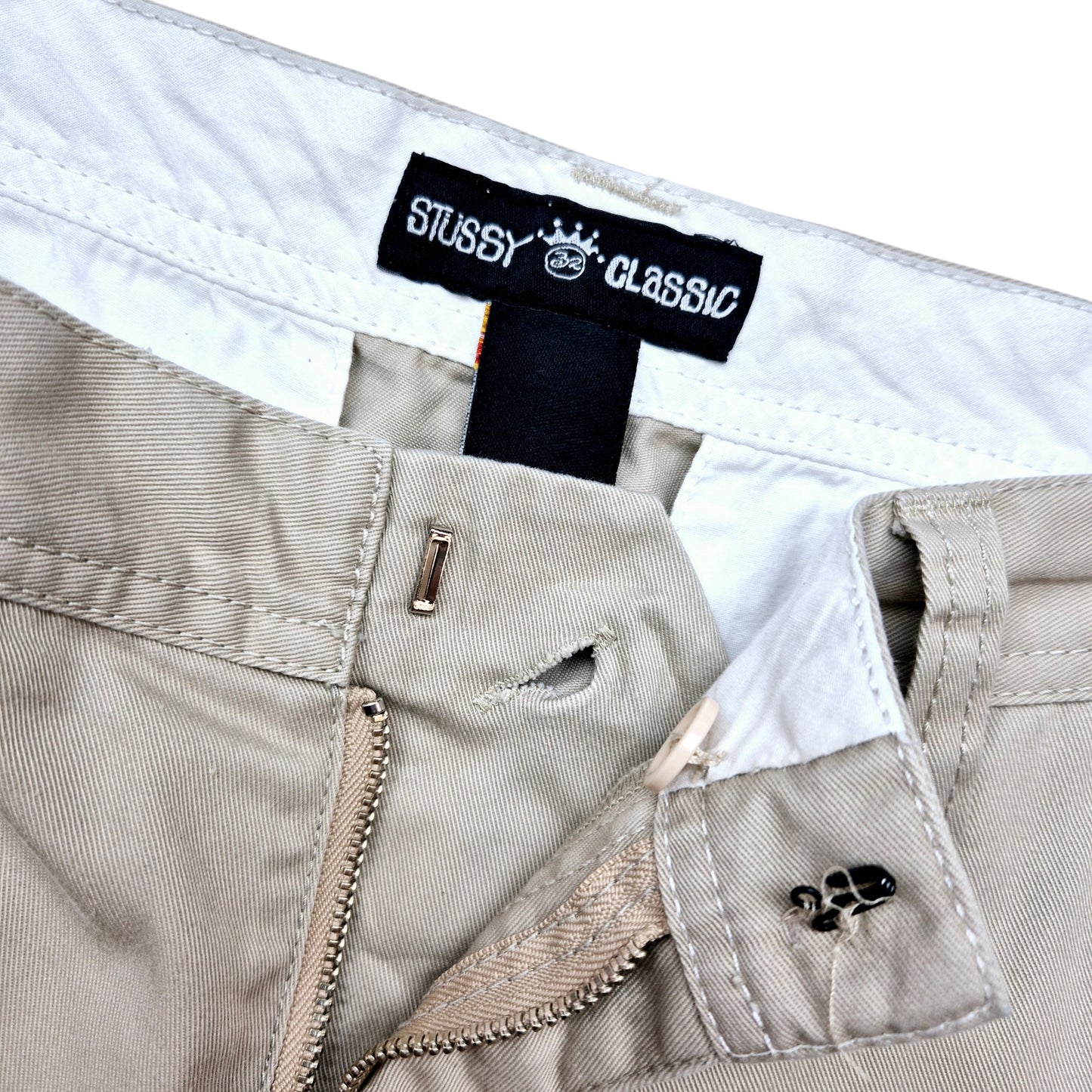 Stussy Classic Gear Light Brown Chino Pants W32