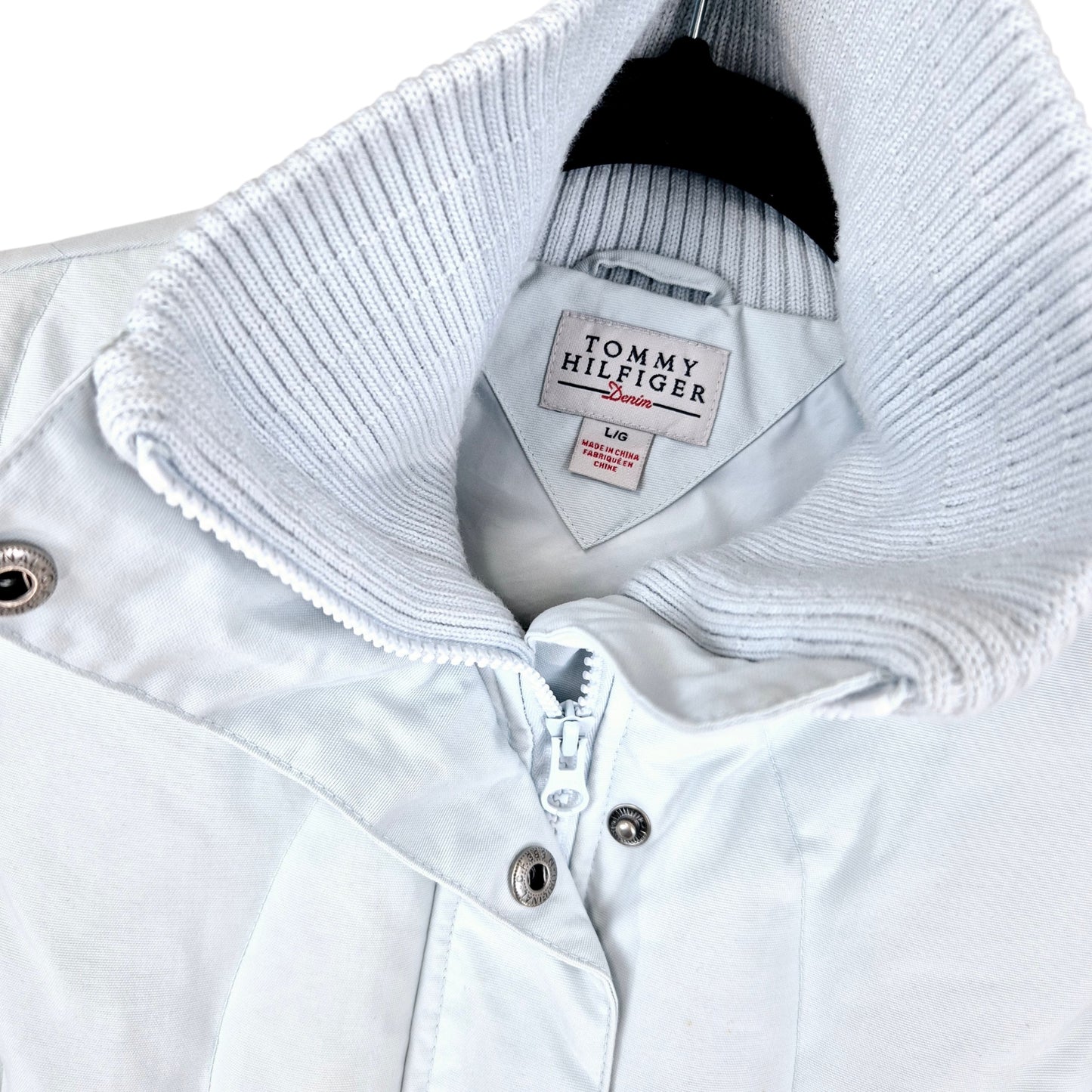 Tommy Hilfiger Womens Light Blue Padded Vest Size L