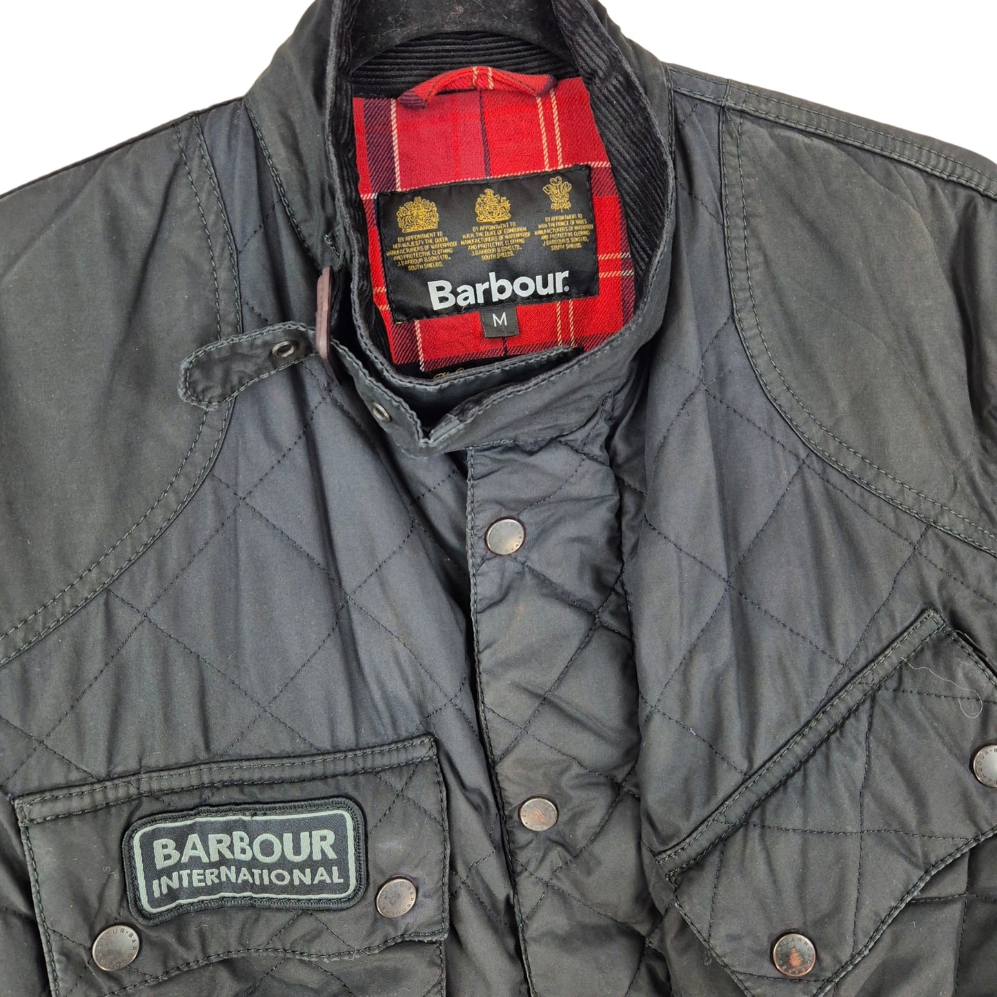 Barbour Black Padded Jacket Size M