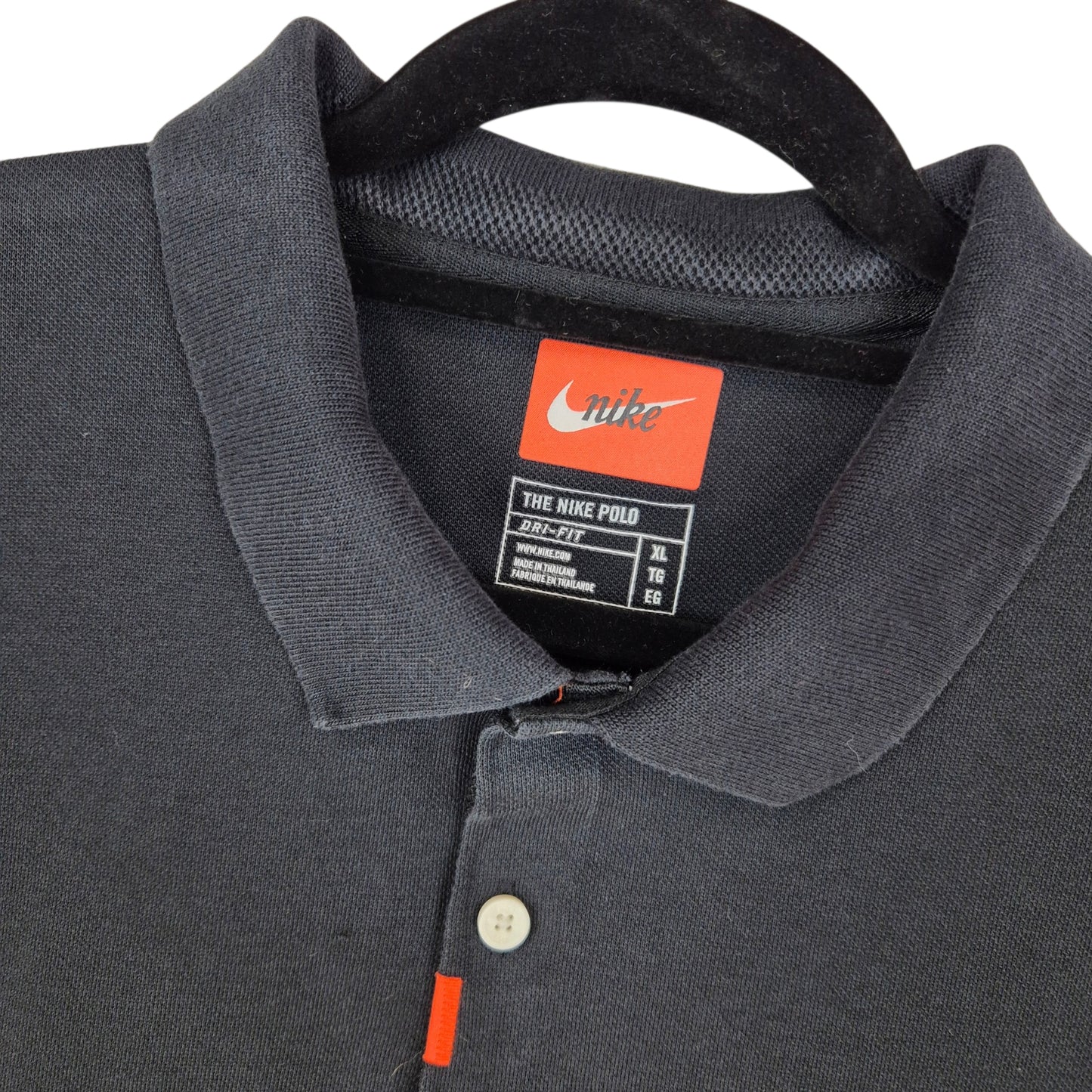 Nike Black Dri Fit Polo Shirt Size XL