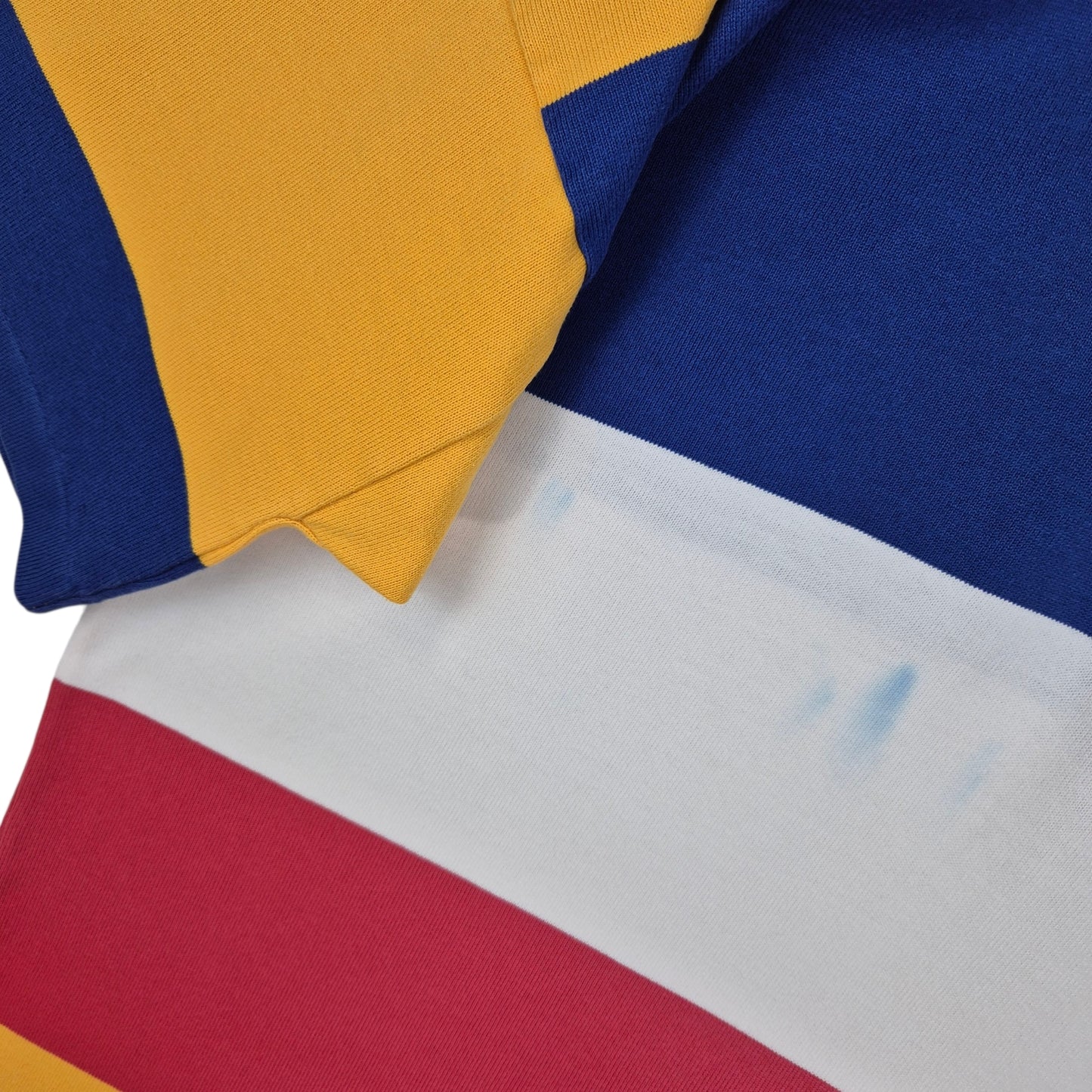 Vintage Canterbury Rugby 90's Red Yellow & Blue Referee Polo Shirt Size XL