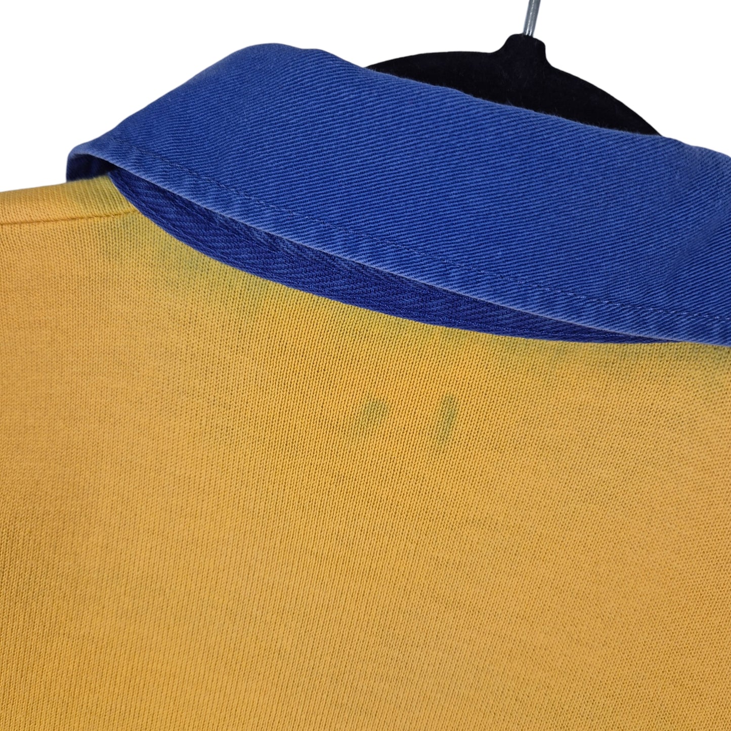 Vintage Canterbury Rugby 90's Red Yellow & Blue Referee Polo Shirt Size XL