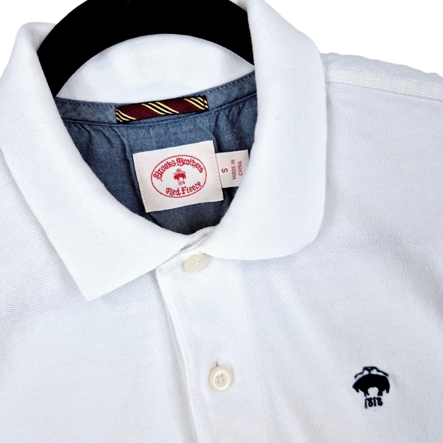 Brooks Brothers White Polo Shirt Size S