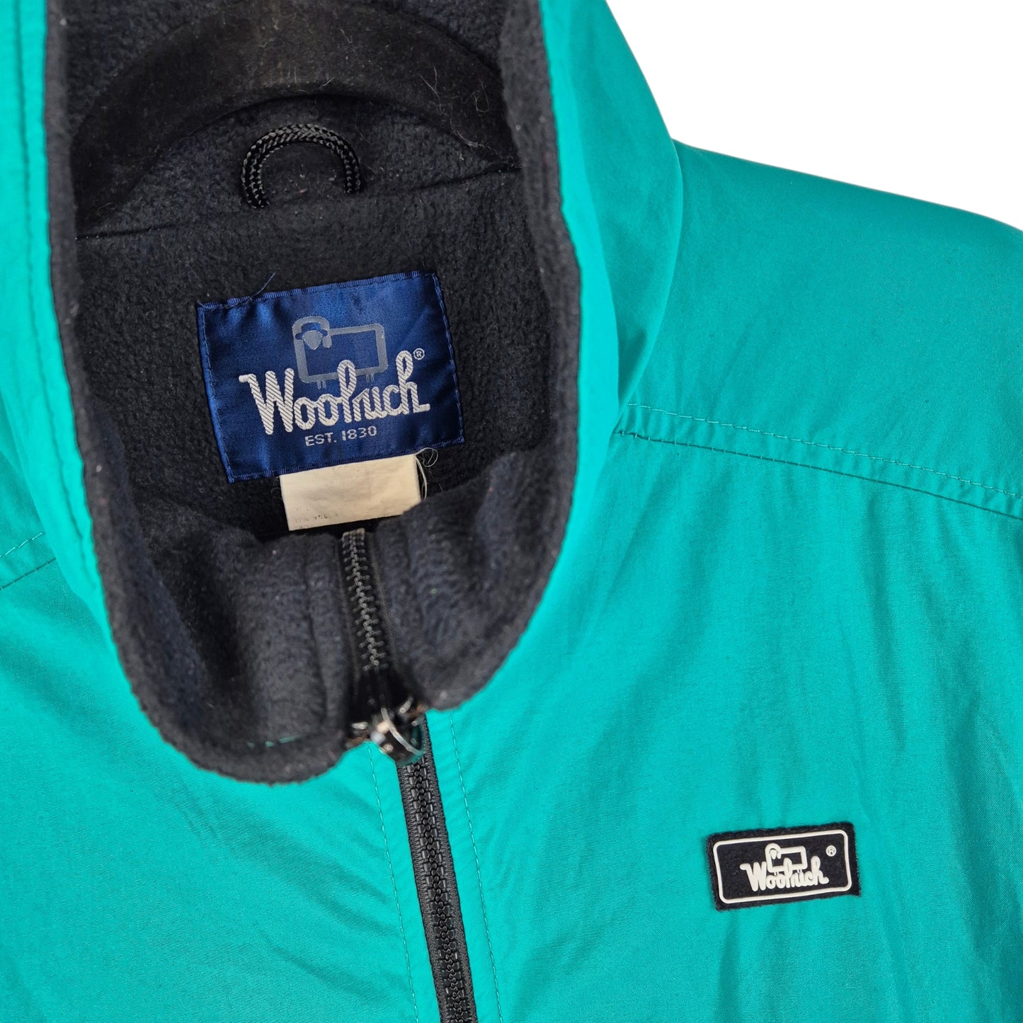 Vintage Woolrich 80's Aqua Green Fleece Insulated Vest Size 3XL