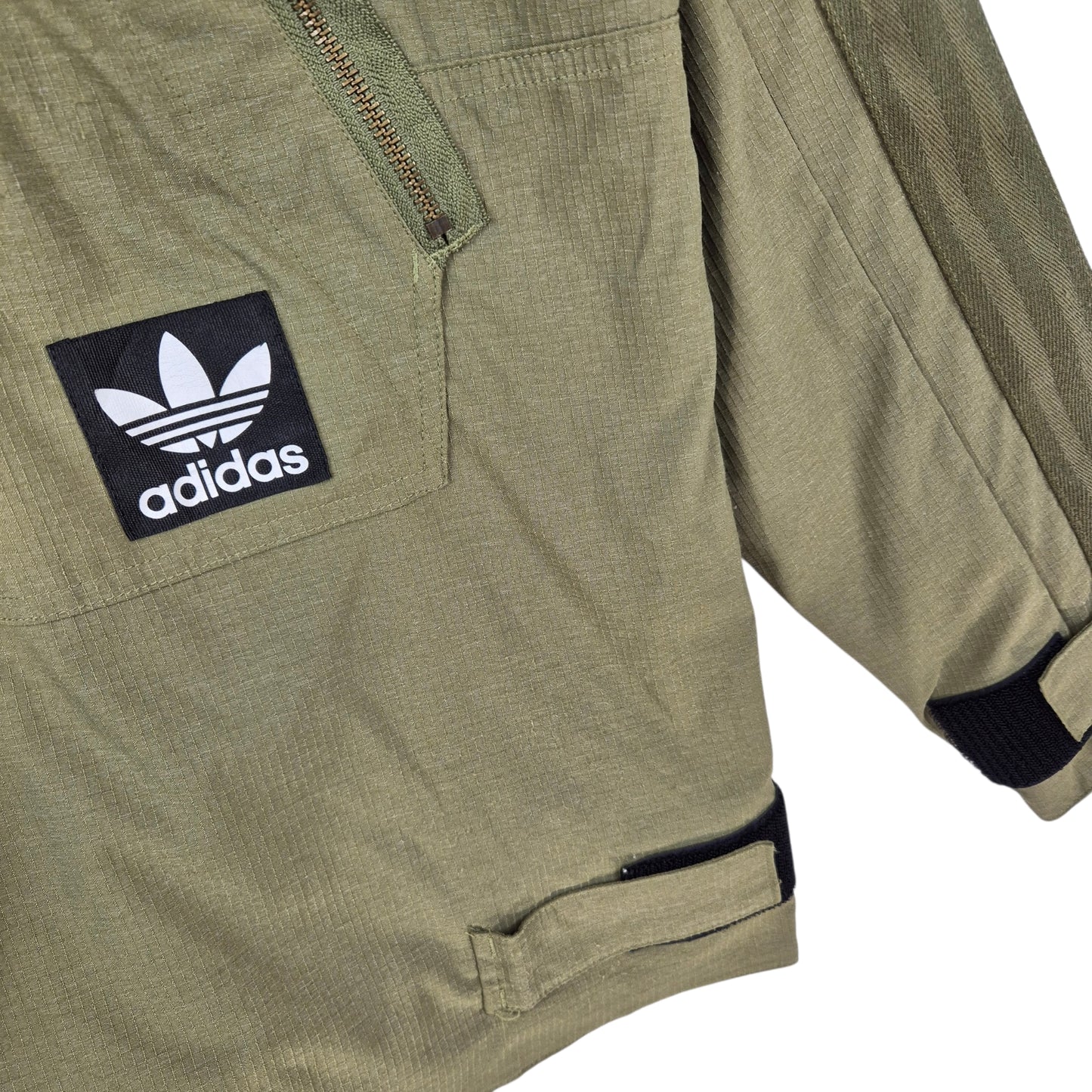 Adidas Olive Green Quarter Zip Jacket Size S