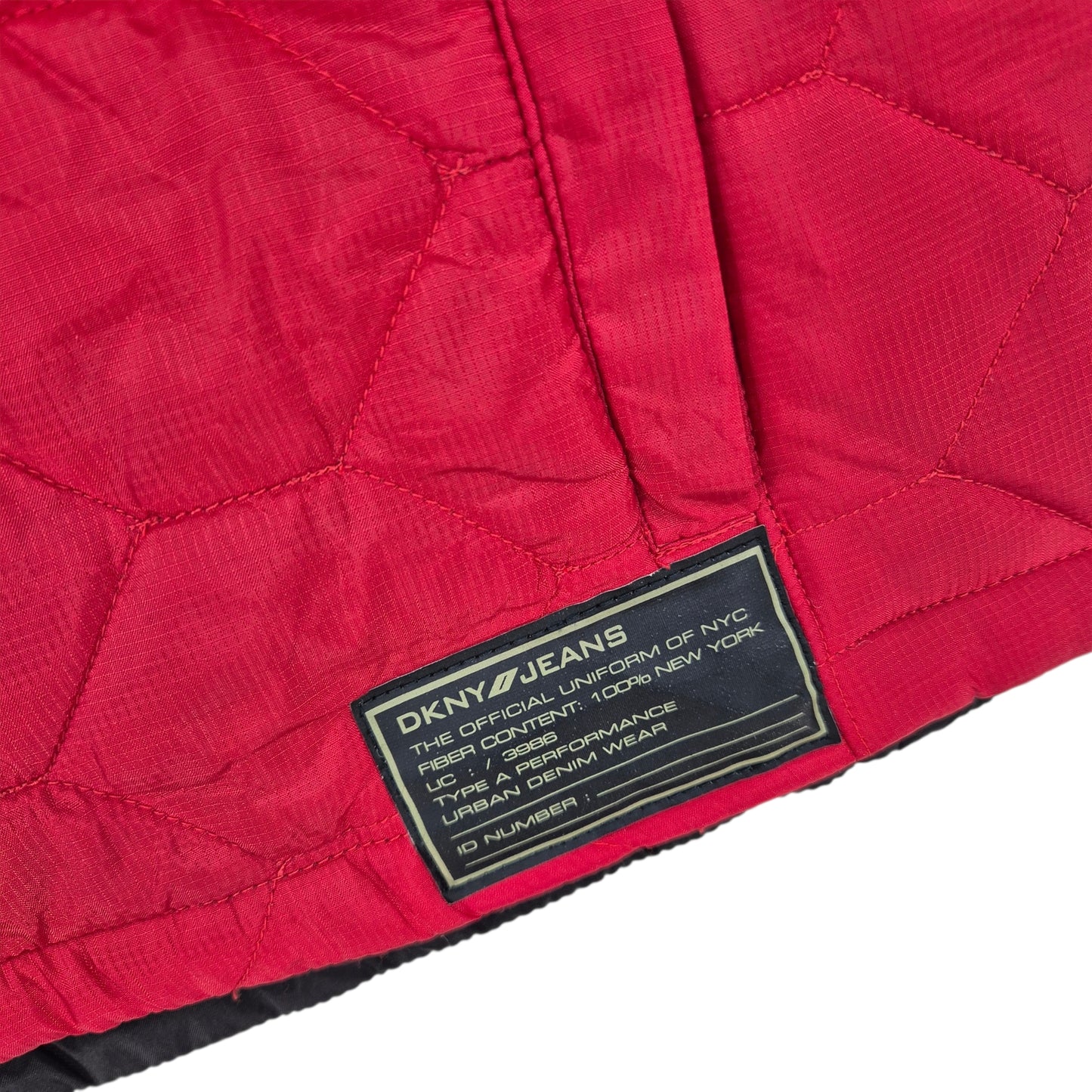 DKNY Jeans Womens Red Padded Vest Size L