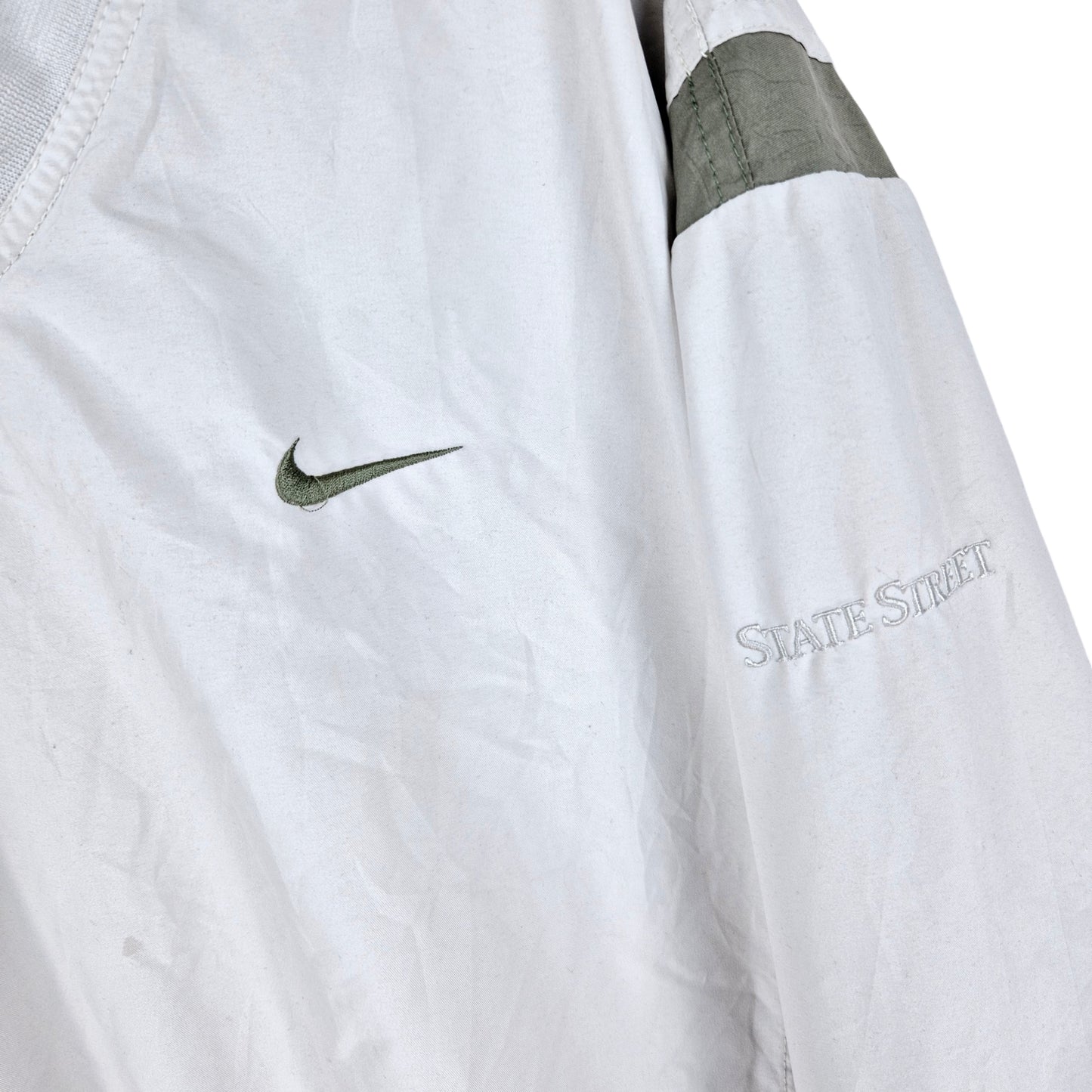 Vintage Nike Golf 2000's Light Grey State Street Shell Jacket Size L