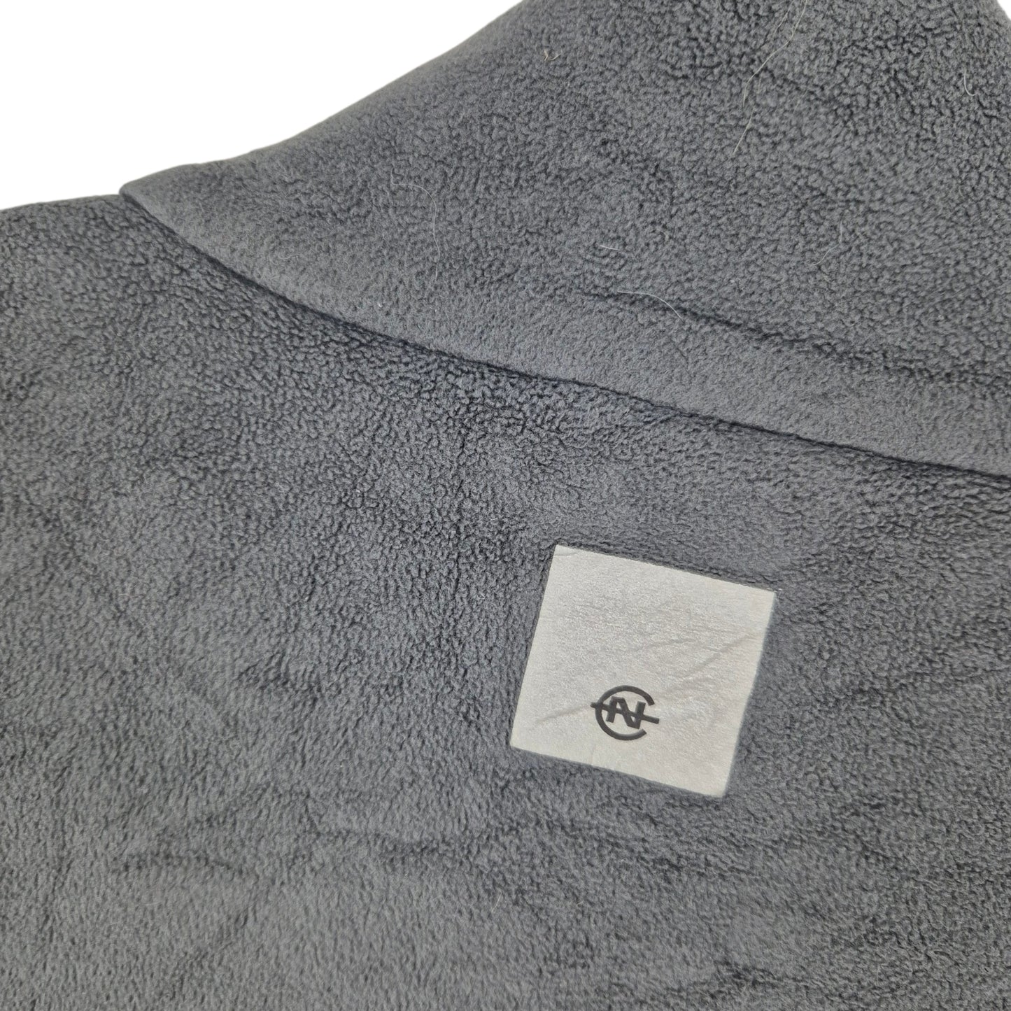 Vintage Nautica Competition Grey Fleece Zip Jumper Size L