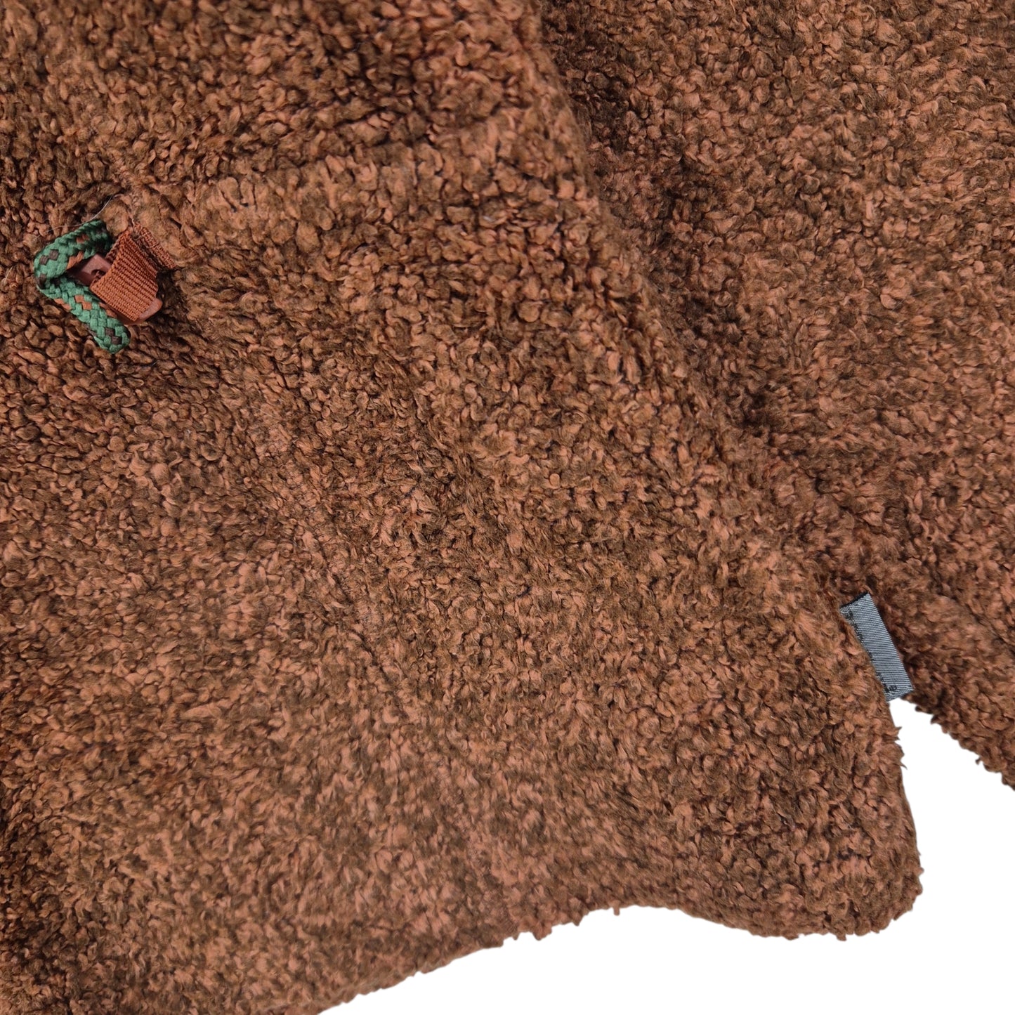 Woolrich Womens Brown Fleece Zip Jumper Size M