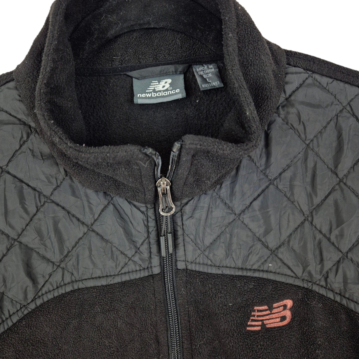 New Balance Womens Black Fleece Zip Jumper Size L
