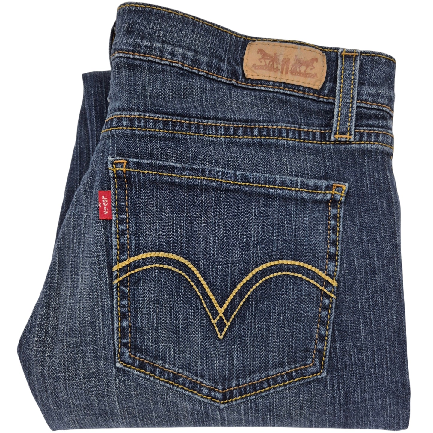 Vintage Levis 524 Jeans Womens Dark Blue Too Superlow Denim W32