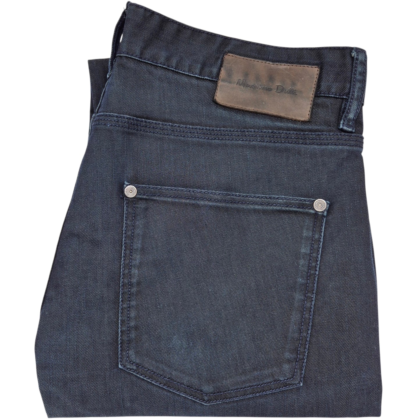 Massimo Dutti Jeans Black Straight Leg Denim W33