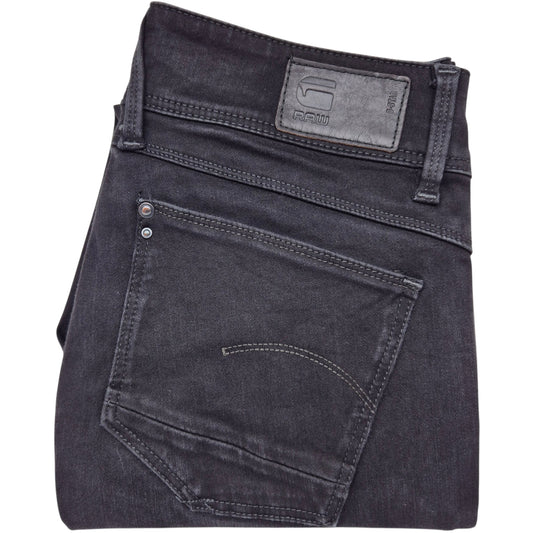 G Star Raw Jeans Womens Black High Super Skinny Denim W28