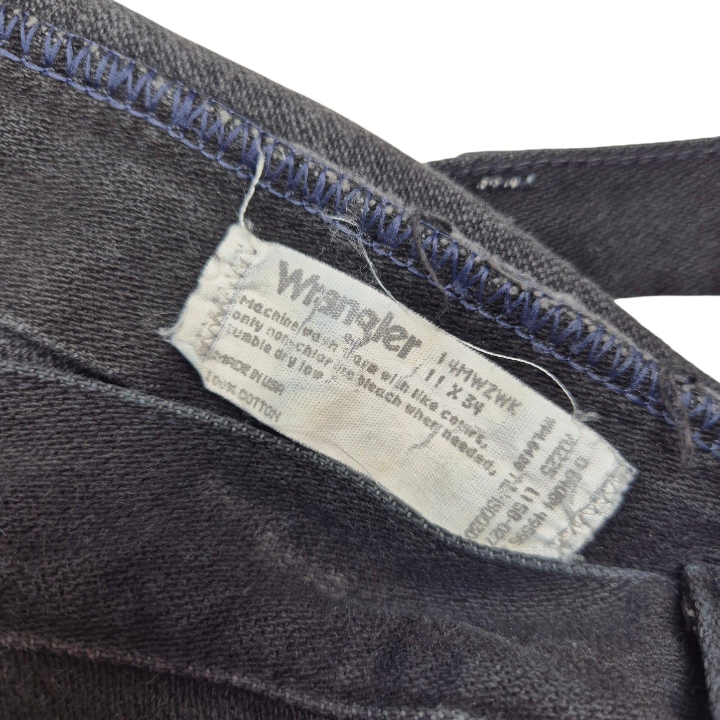 Vintage Wrangler Jeans 80's Womens Black Heavy Rigid USA Made Denim W29