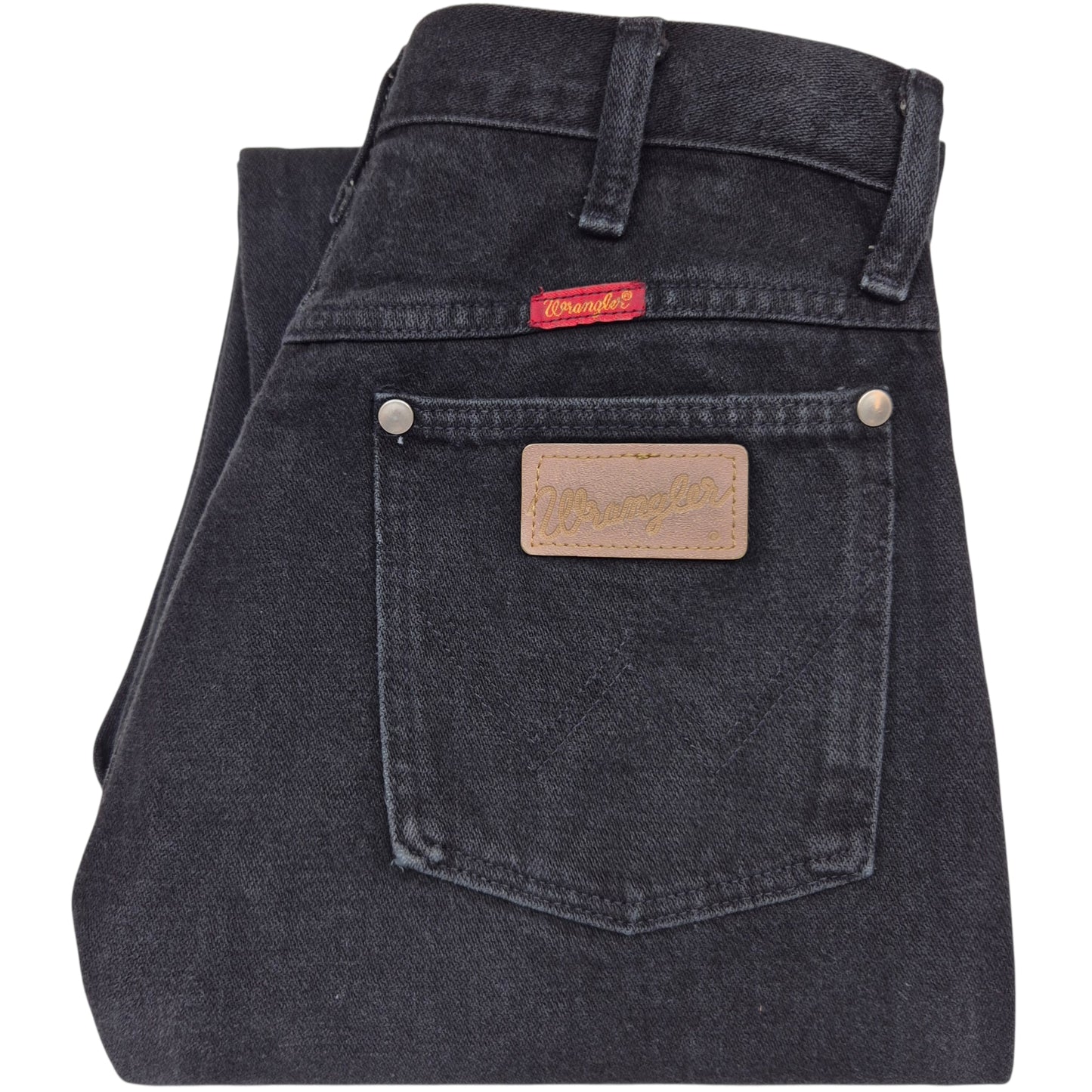 Vintage Wrangler Jeans 80's Womens Black Heavy Rigid USA Made Denim W29