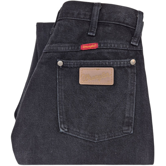 Vintage Wrangler Jeans 80's Womens Black Heavy Rigid USA Made Denim W29