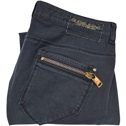 Guess Jeans Womens Black 3D Fit Cropped Pants W32