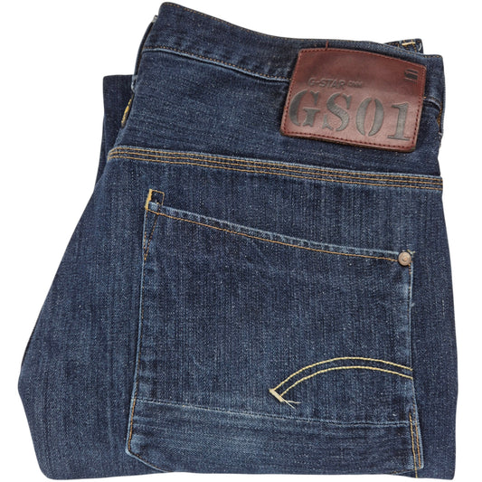 G Star Raw Jeans Dark Blue Crop Denim W36