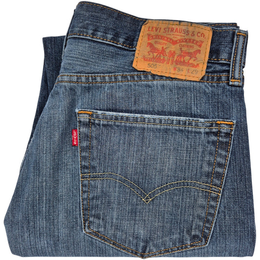 Levis 505 Jeans Blue Regular Fit Denim W34