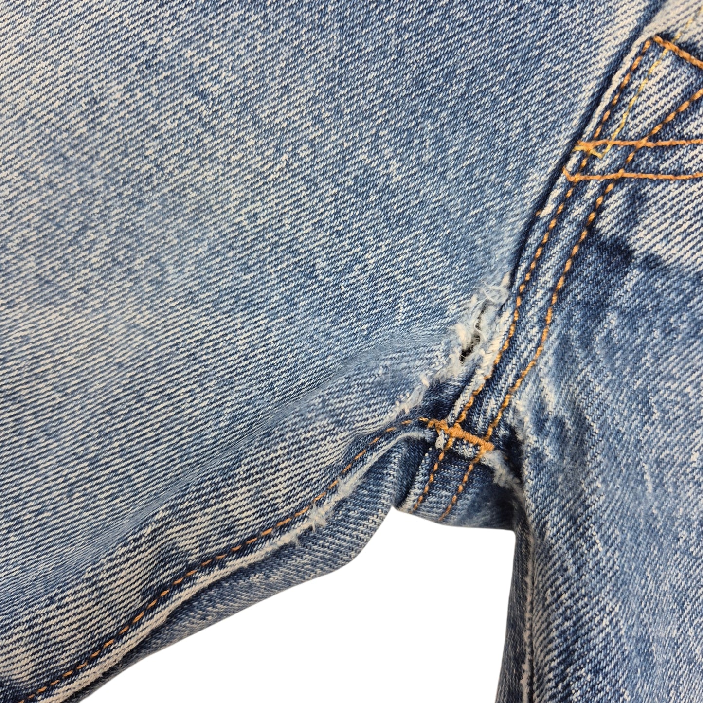 Levis 501 S Jeans Blue Heavy Slim Fit Denim W32