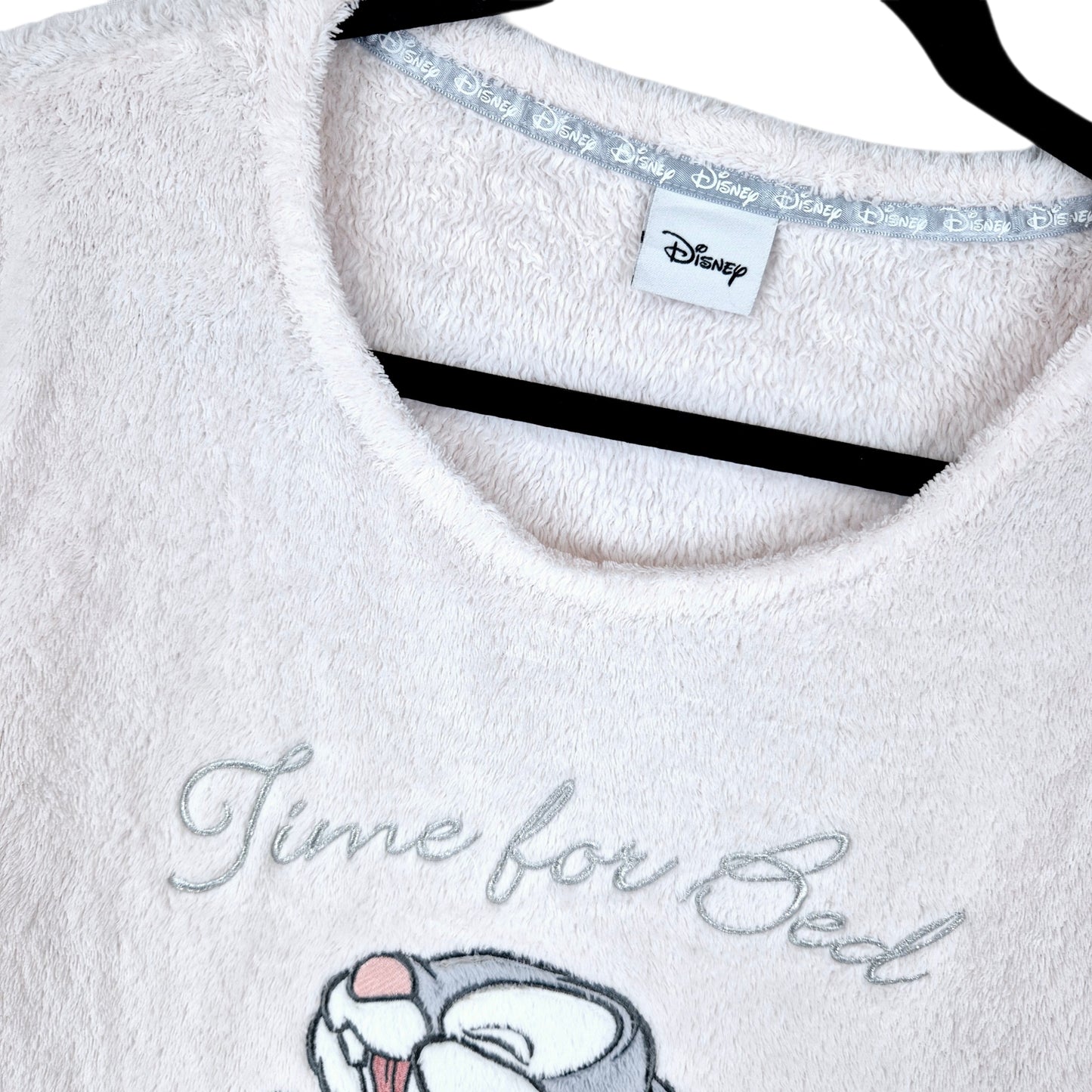 Disney Womens Thumper Bambi Light Pink Fleece Sleep Jumper Size M