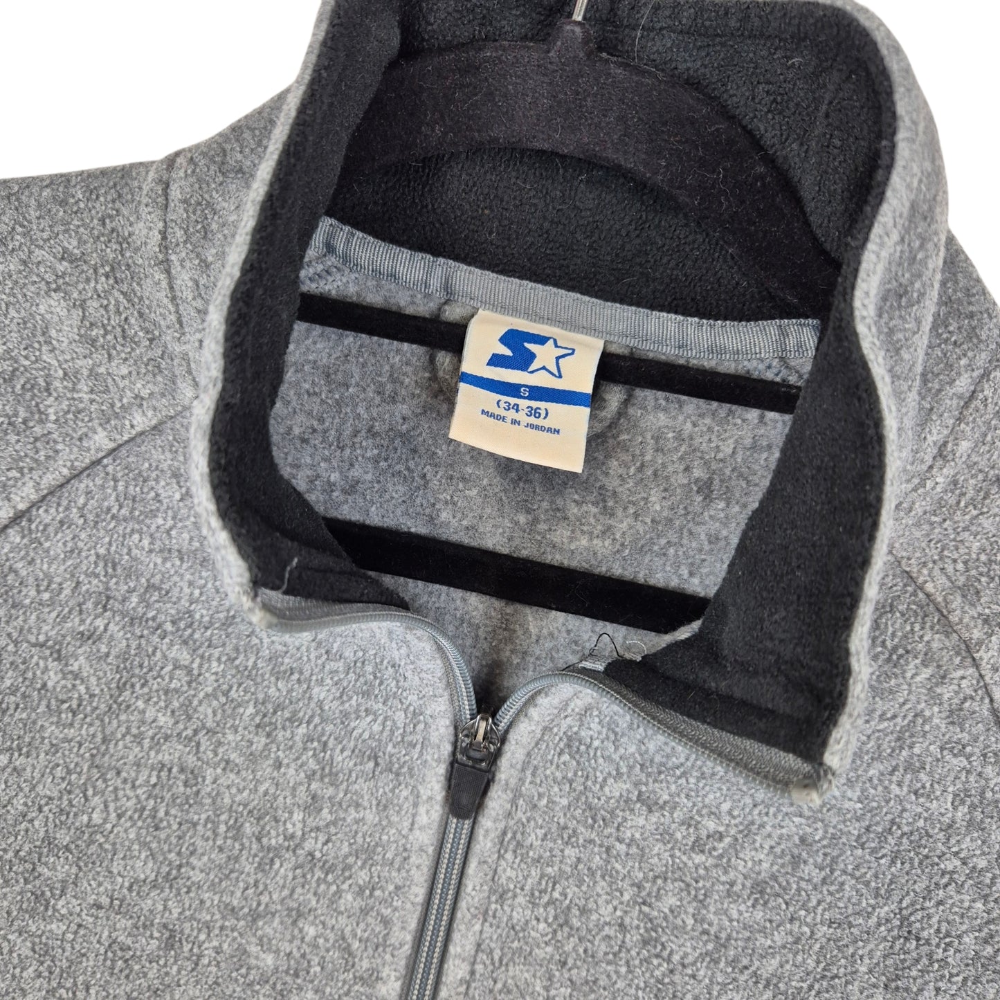Starter Light Grey Fleece Zip Jumper Size S