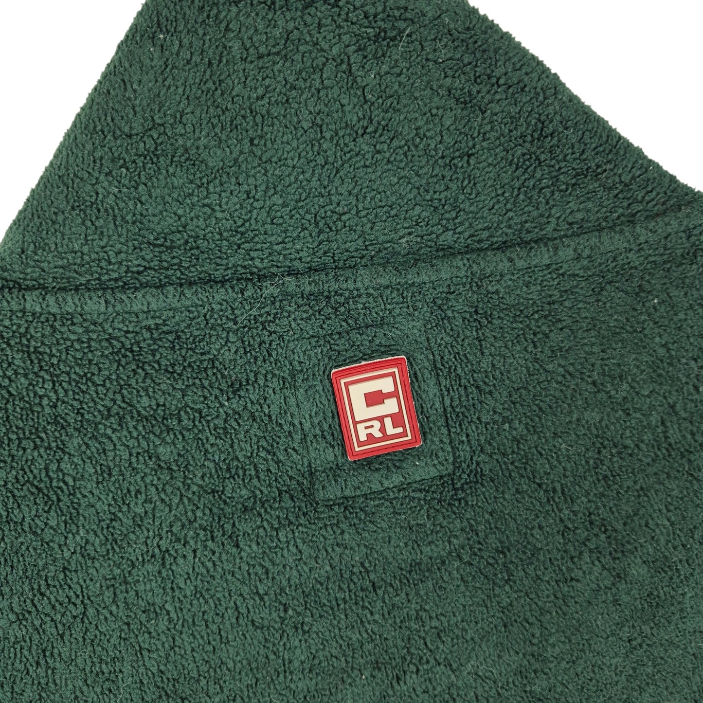 Vintage Ralph Lauren Chaps 90's Dark Green Quarter Zip Fleece Jumper Size L