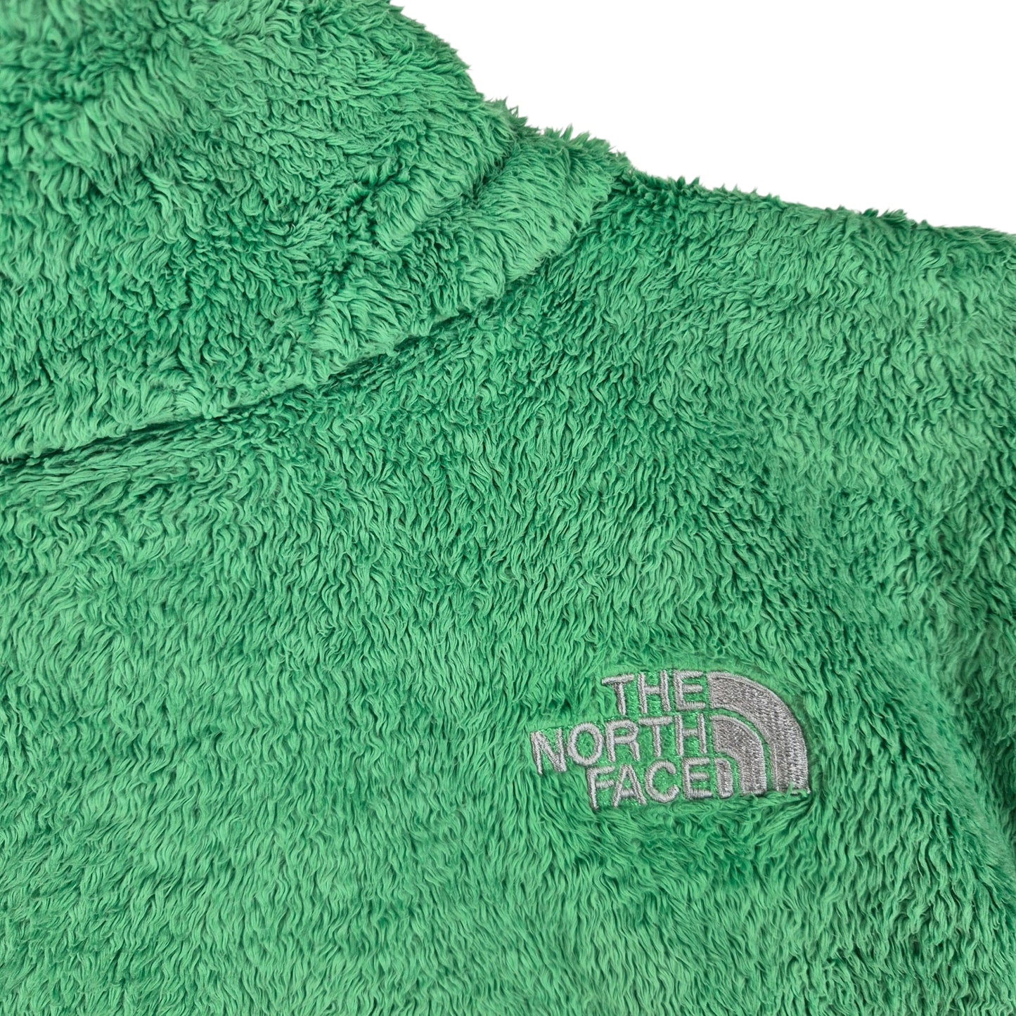 The North Face Womens Bright Green Fleece Zip Jumper Size XL