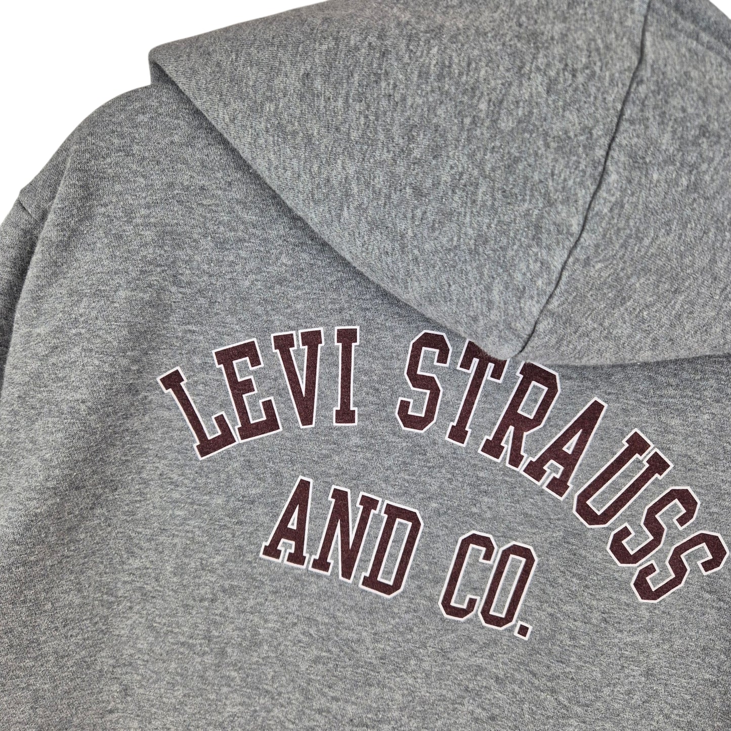 Levis Grey Fleece Zip Hoodie Size M