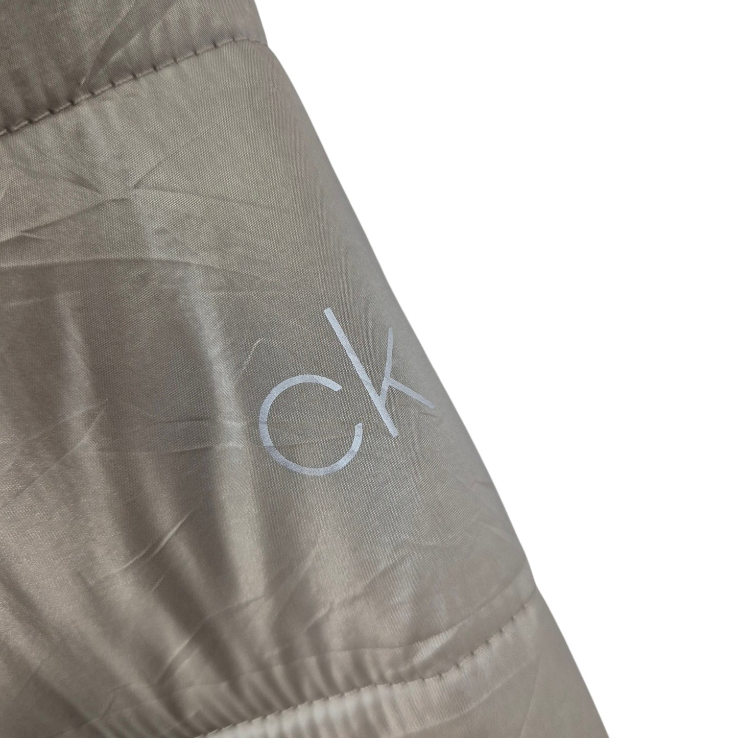 Calvin Klein Womens Gold Padded Jacket Size 2XL