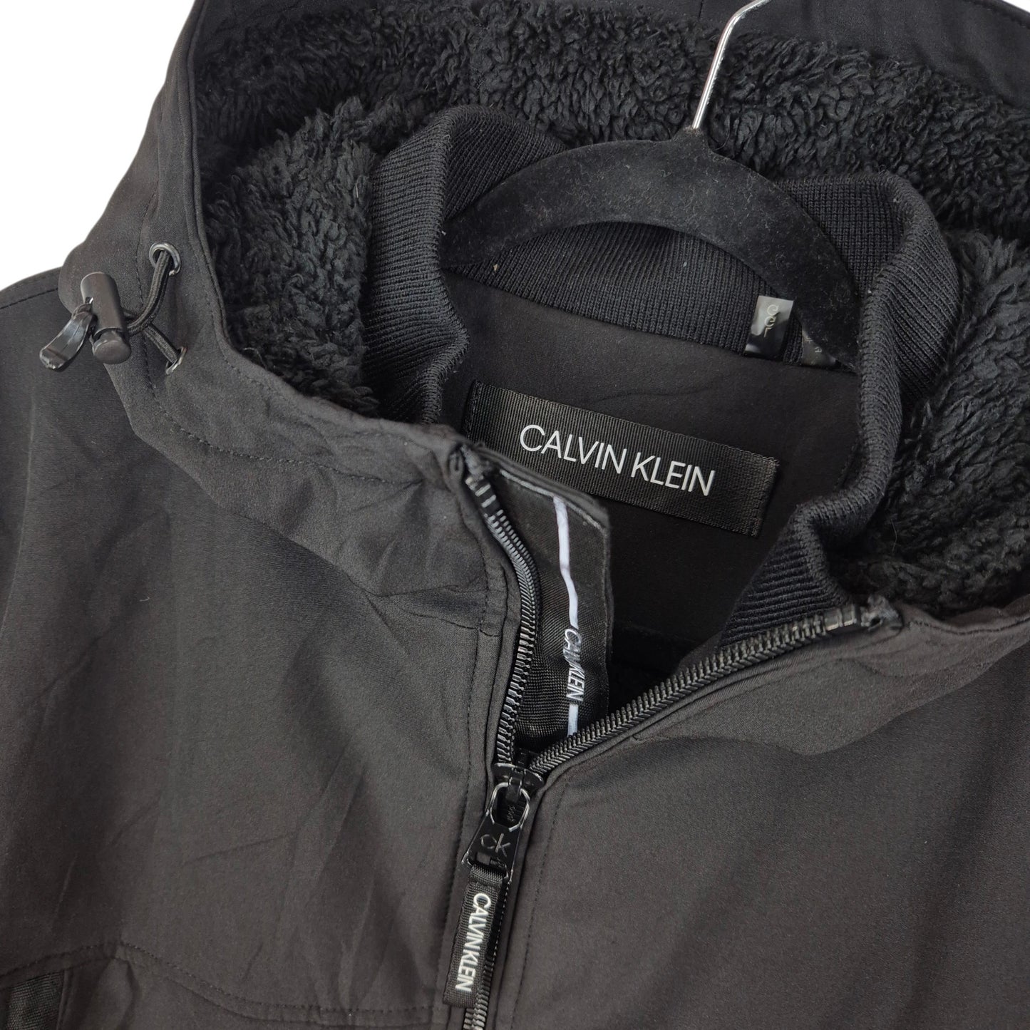 Calvin Klein Black Heavy Fleece Insulated Jacket Size L