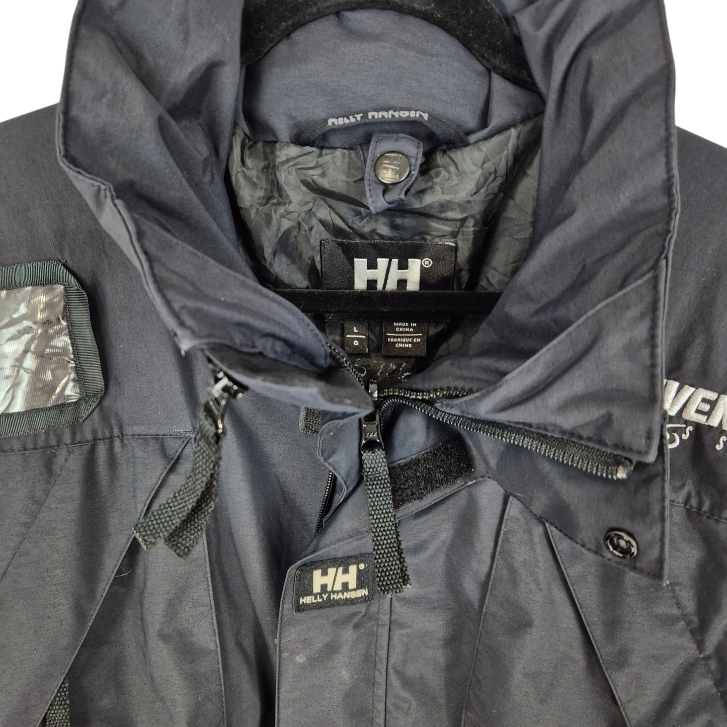 Helly Hansen Stevens Pass Black Windbreaker Jacket Size L