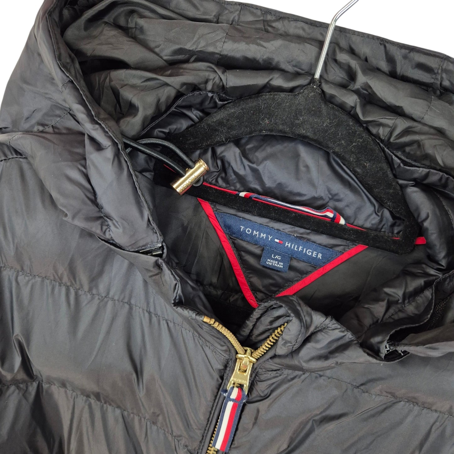 Tommy Hilfiger Womens Black Padded Jacket Size L