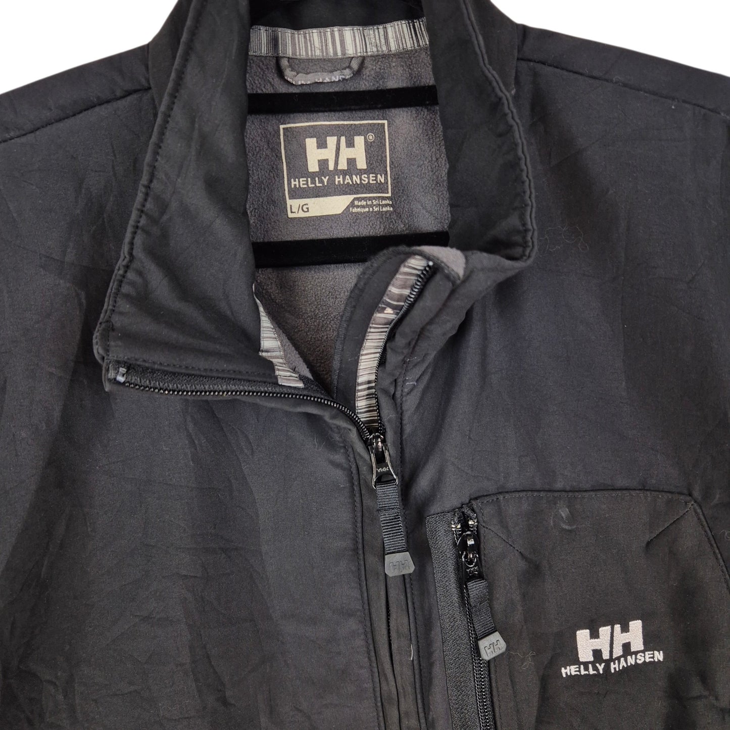 Helly Hasen Black Windbreaker Jacket Size L