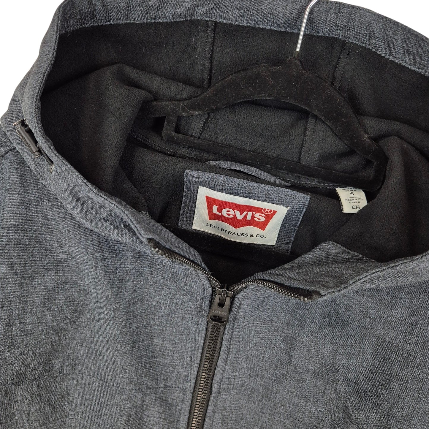 Levis Grey Windbreaker Jacket Size S
