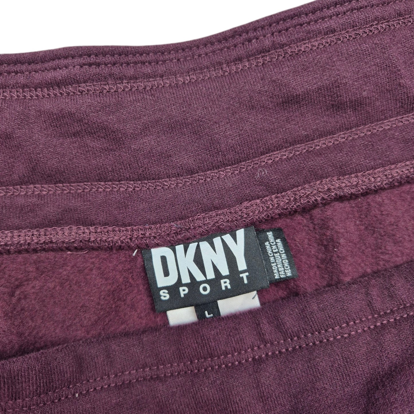 DKNY Sport Burgundy Track Pants Size L