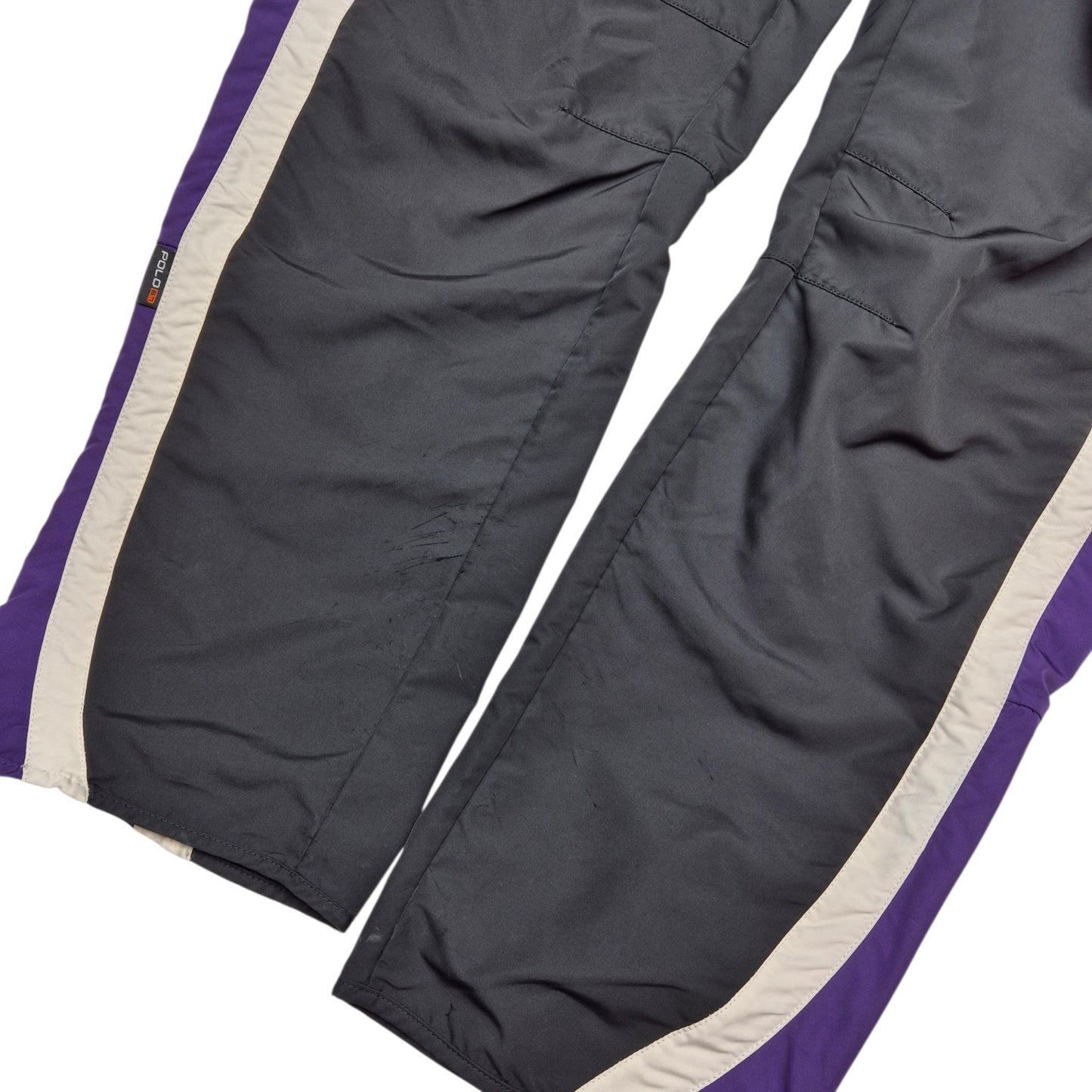 Vintage Polo Ralph Lauren Black & Purple Track Pants Size M