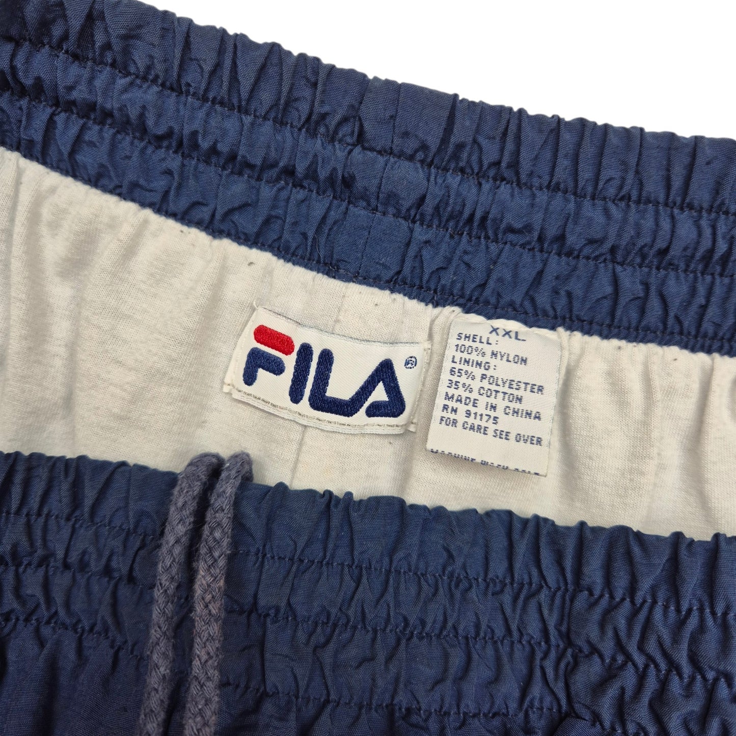 Vintage FILA 90's Dark Blue Track Pants Size 2XL