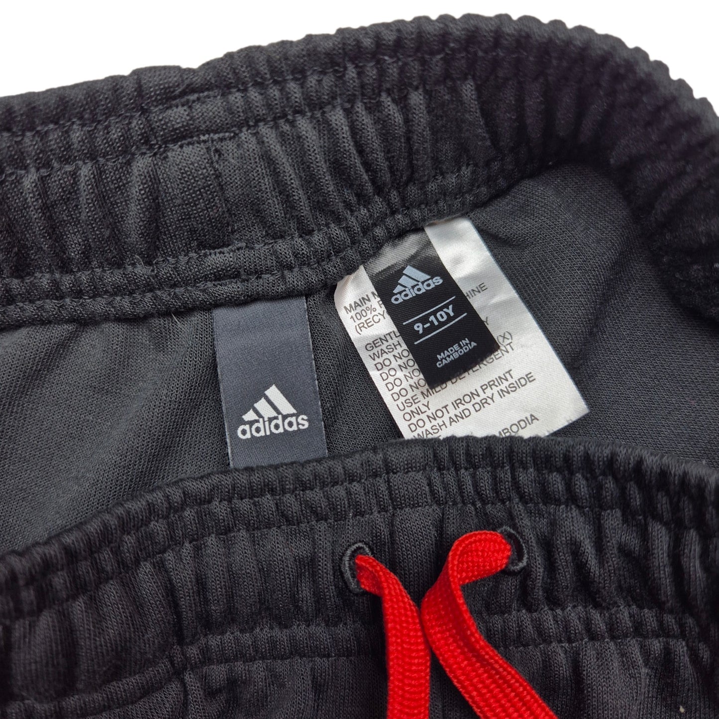 Adidas Black Track Pants Size Juniors 9-10Y