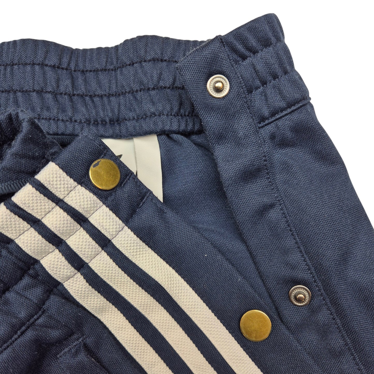 Adidas Dark Blue Snap On Track Pants Size M
