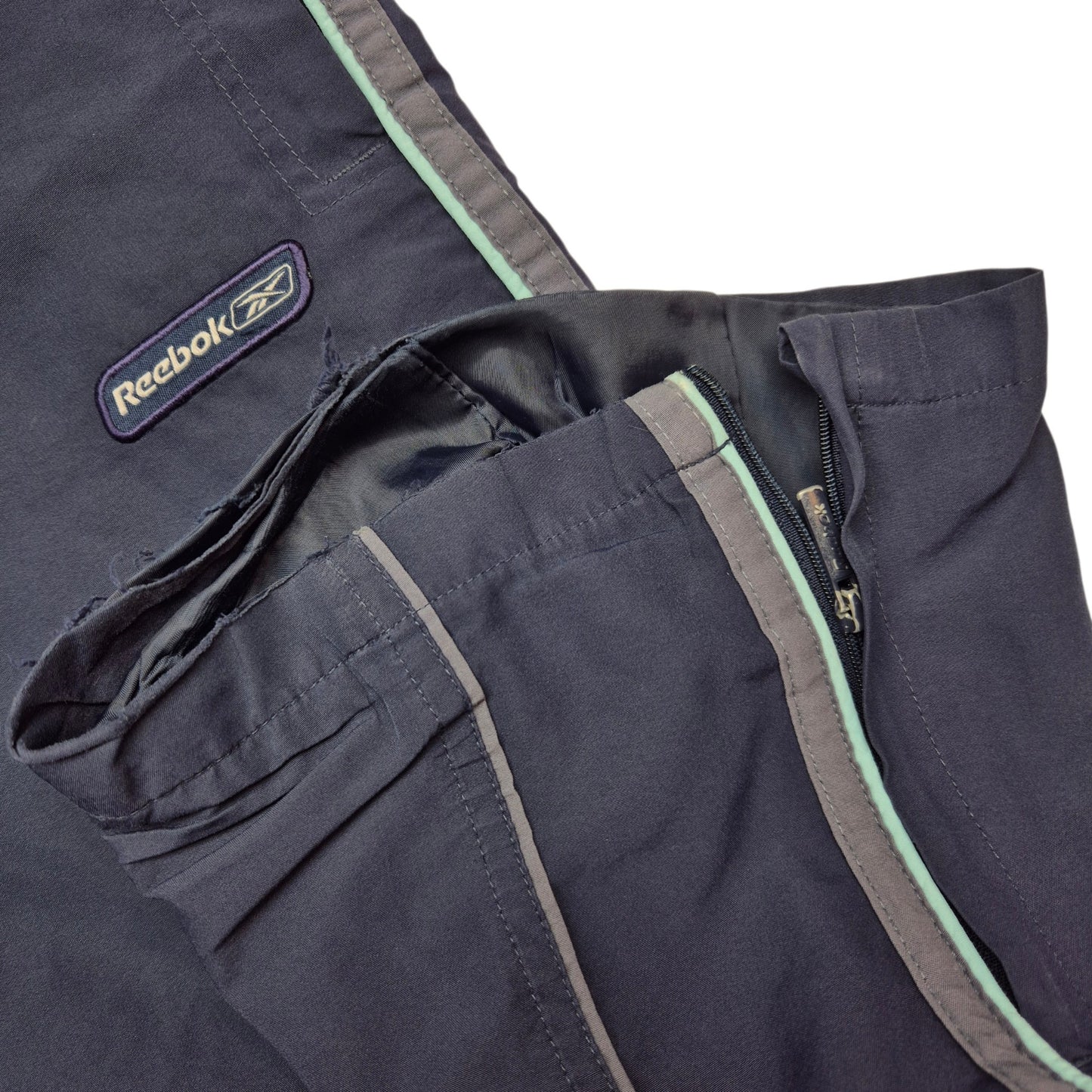 Vintage Reebok Dark Blue Track Pants Size S