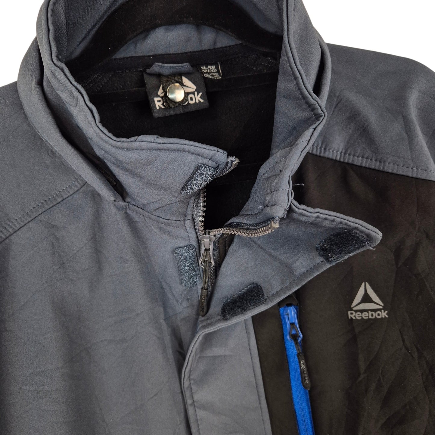 Reebok Grey & Black Windbreaker Jacket Size L