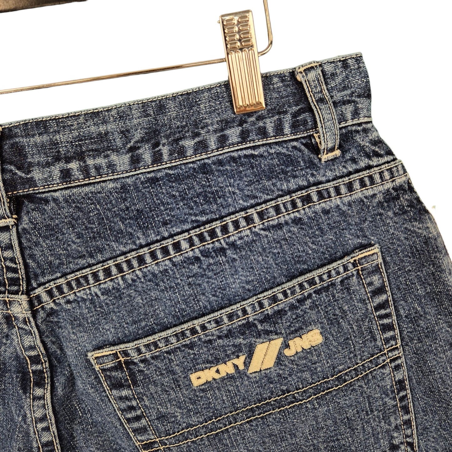 Vintage DKNY Jeans 90's Blue Denim Shorts W32
