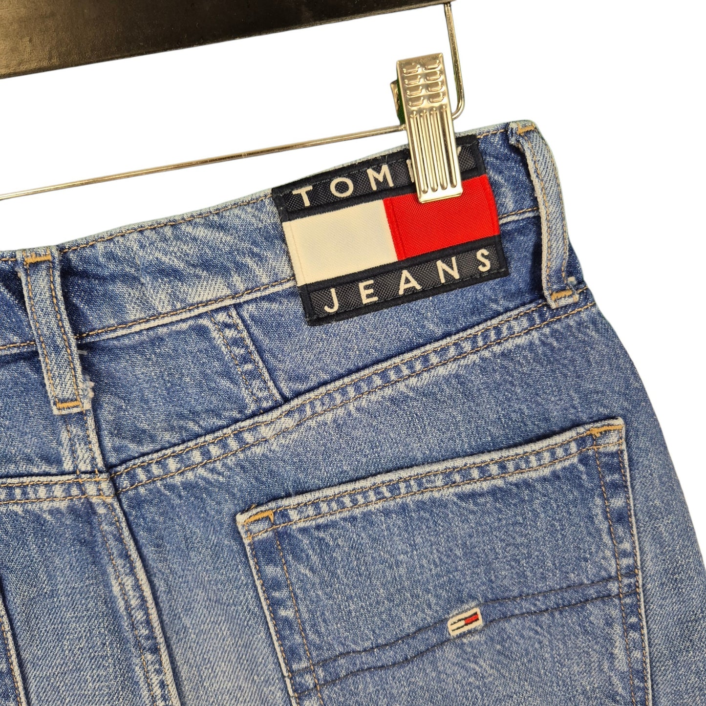 Tommy Jeans Womens Blue Denim Skirt W29