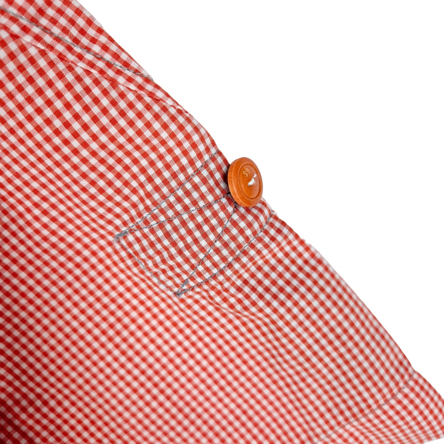G Star Raw Correctline Red Checkered Short Sleeve Button Shirt Size L