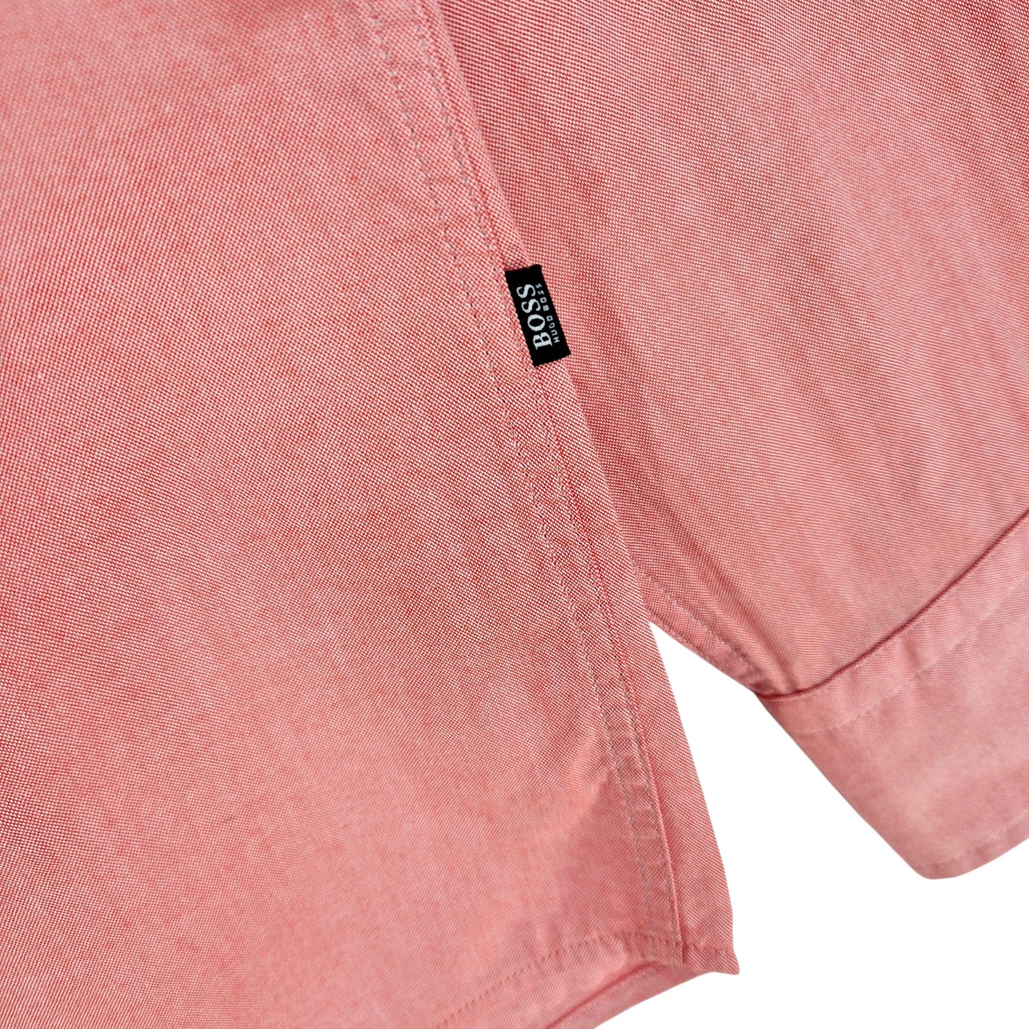 Hugo Boss Peach Pink Regular Fit Dress Shirt Size M