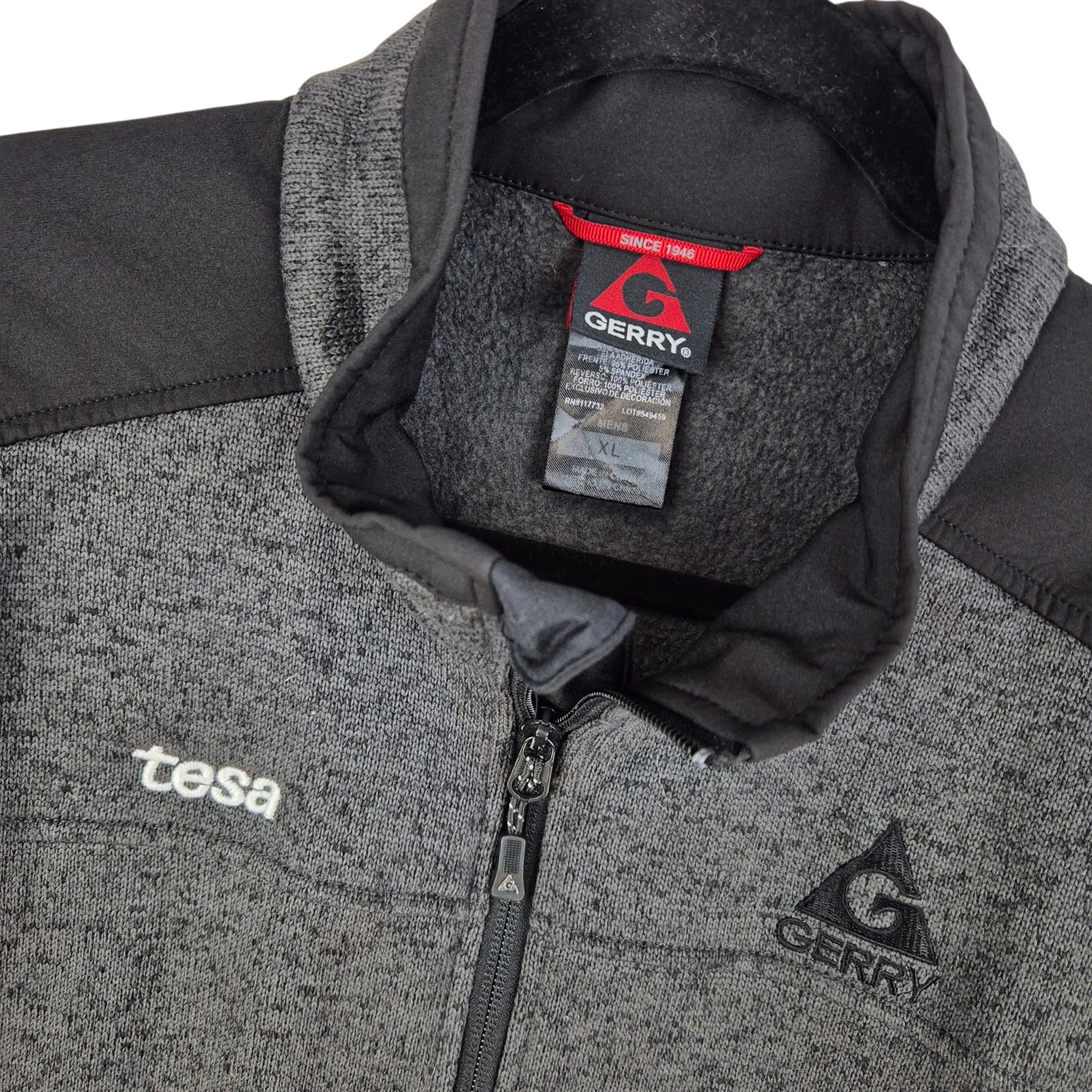 Gerry Grey Fleece Zip Jumper Size XL